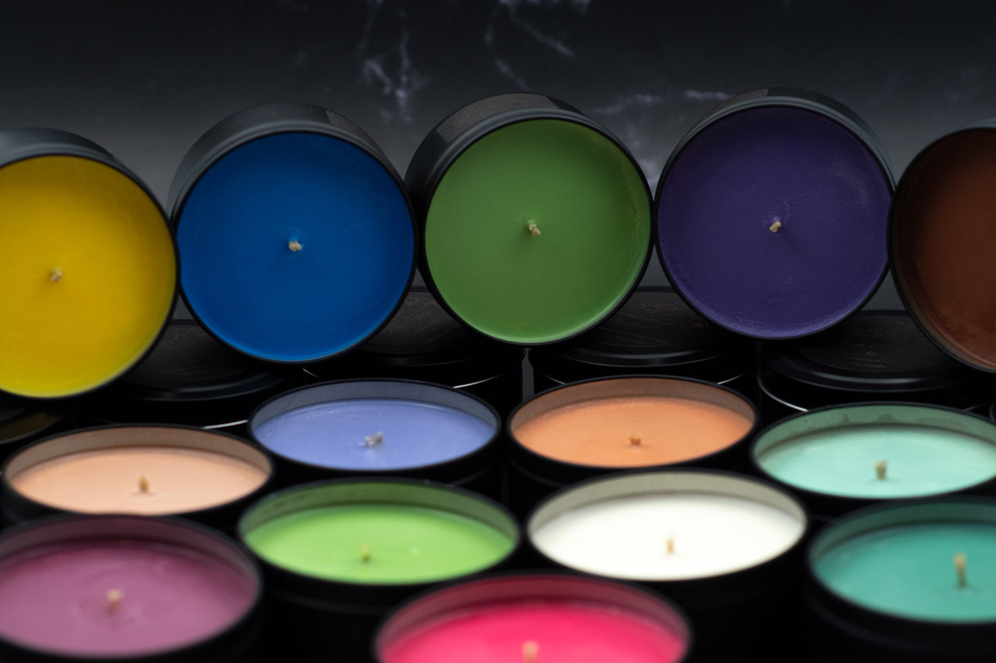 Fresh Citrus Fragrance Soy Wax Travel Tin Candle Available in Four Sizes