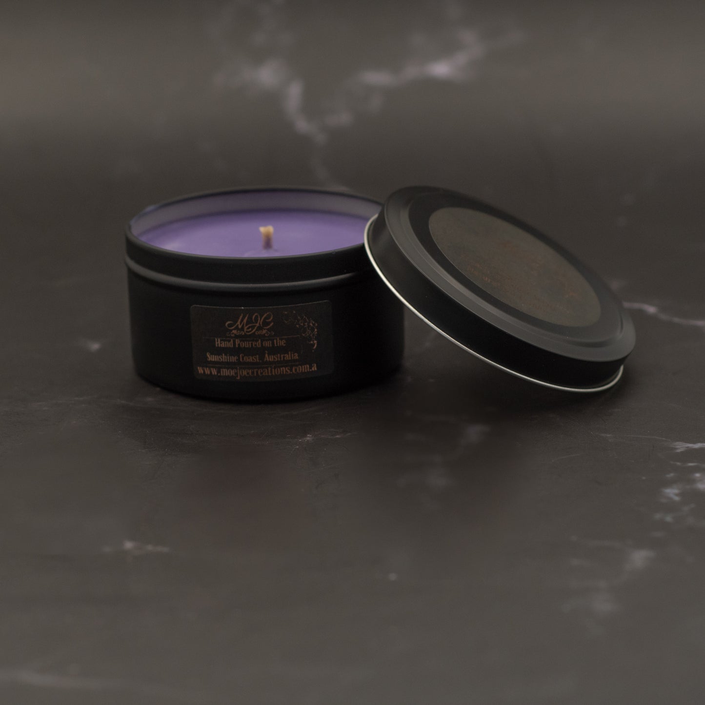French Lavender Fragrance Soy Wax Travel Tin Candle Available in Four Sizes