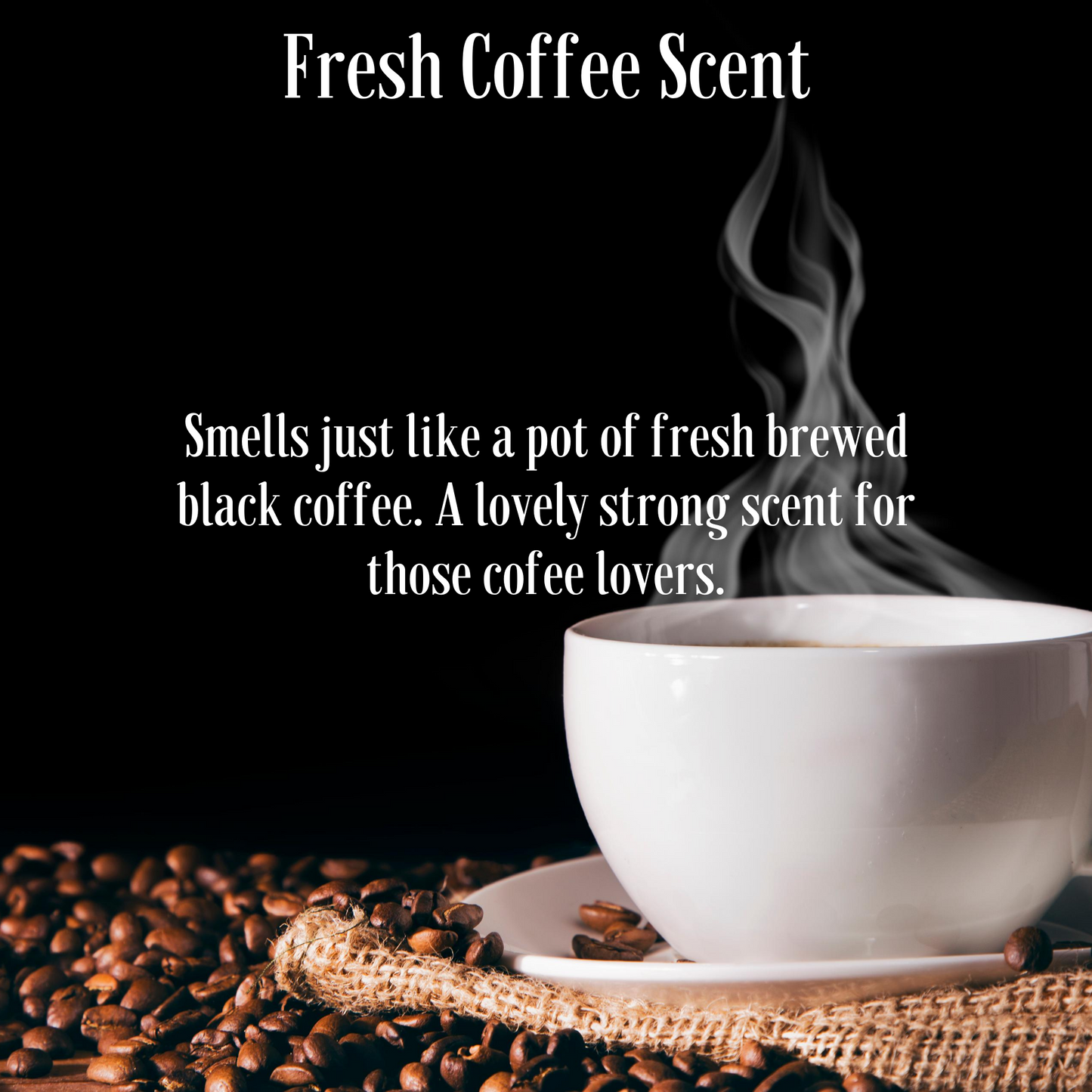 Fresh Coffee Fragrance Soy Wax Travel Tin Candle Available in Four Sizes