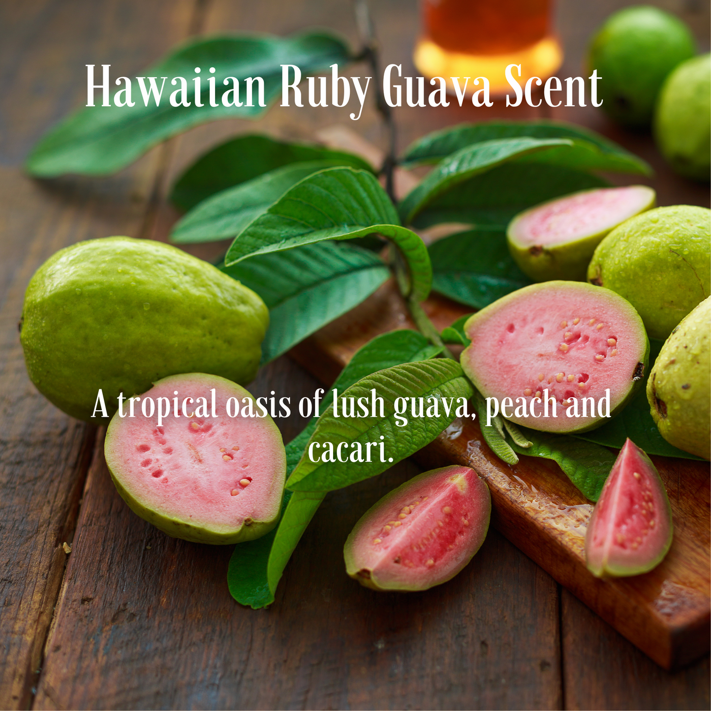 Hawaiian Ruby Guava Fragrance Soy Wax Travel Tin Candle Available in Four Sizes