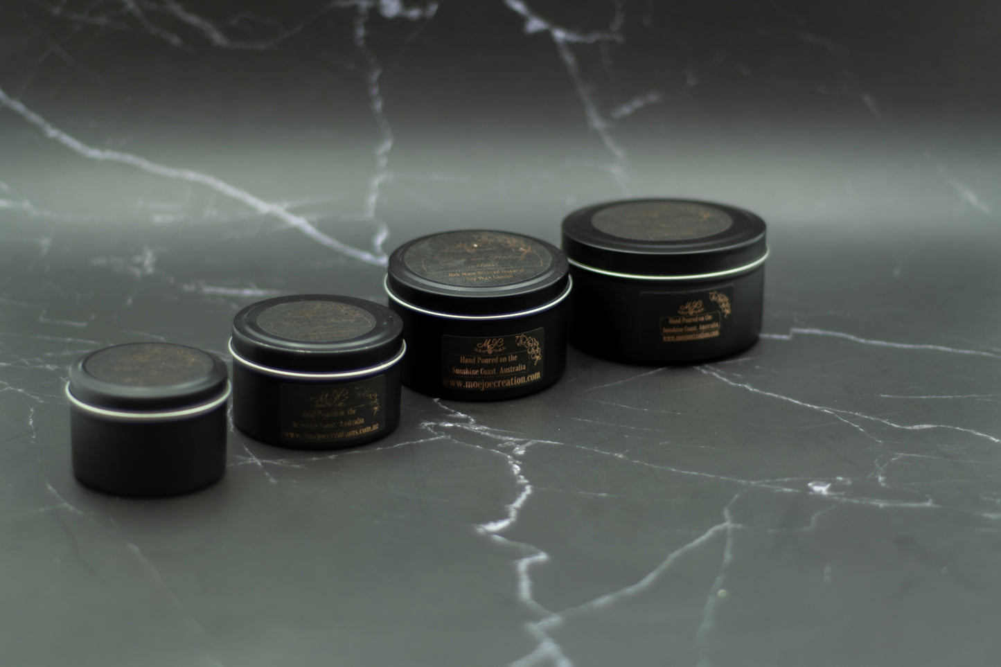 Oak Moss Fragrance Soy Wax Travel Tin Candle Available in Four Sizes